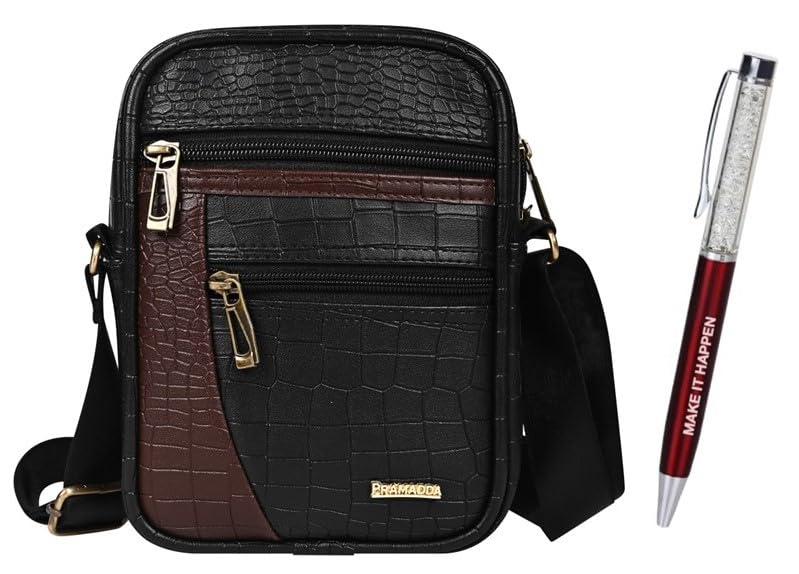 Stylish Leather Sling Bag For Men Travel | Birthday Diwali festival Gift Item For Men | Corporate Bulk Staff Employee Gifts Men Women | Diwali Luxury Hamper-image-27
