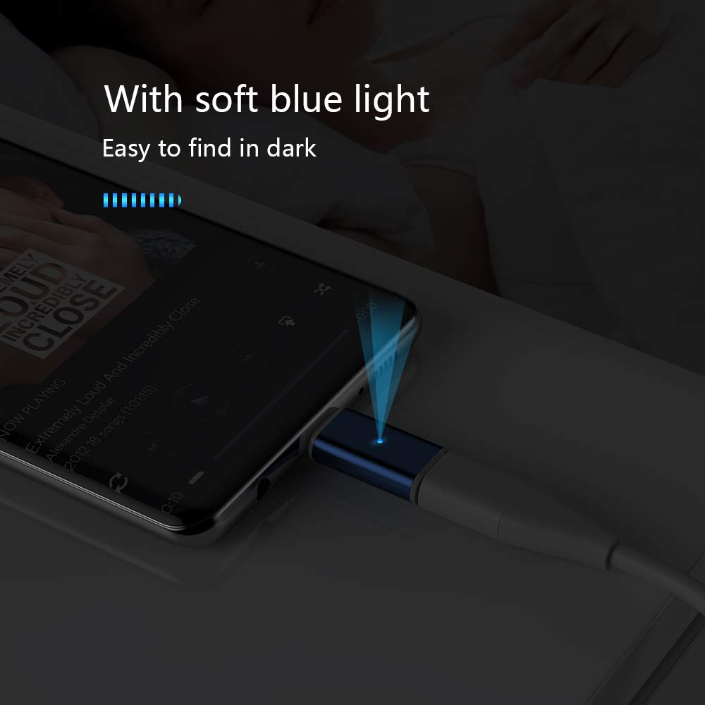 NetDot Gen10 Magnetic Fast Charging USB-C to USB-C Adapter Converter Compatible with Type-c Smartphones(3 Pack Blue)