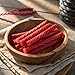 Sweet Roots Hot Cinnamon Licorice Twists – 1 Bag (16 oz) – Jumbo Size Licorice Sticks | Vegan, Fat Free, Kosher | Soft Gourmet Licorice Candy with Hot Cinnamon Flavor