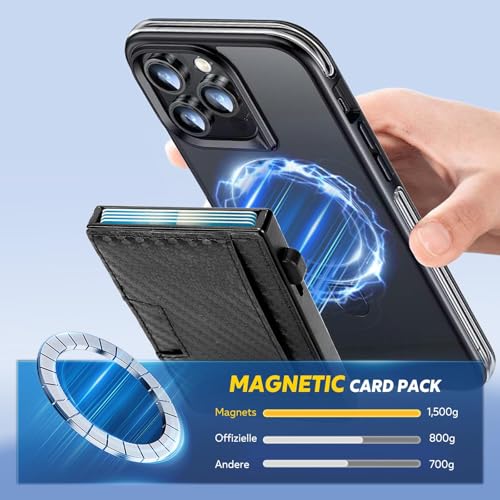 Genuine Leather Wallet for Men Slim RFID Blocking Bifold Front Pocket Carbon Fiber Card Holder Minimalist Ultra Thin Multi Slot Accessory (Black-2)3