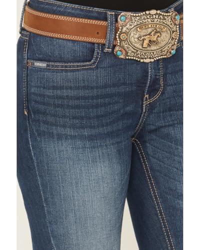 Cinch Women's Lynden Medium Wash Mid Rise Trouser Stretch Denim Jeans - MJ81454085 29 XL2