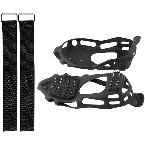 WOFASHPURET 1set Teeth - Ice Grippers for Shoes Professional TPE Snow Cleats Lightweight and Comfortable Traction for Hiking Jogging and Outdoor Activities