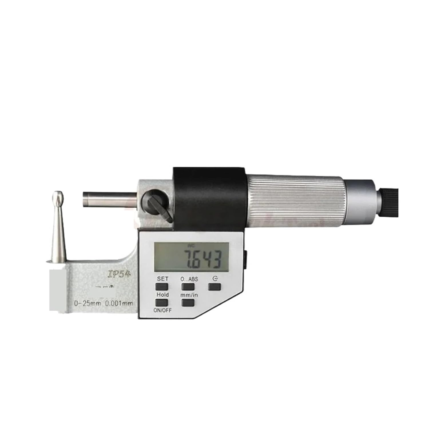 Outside Diameter Digital Micrometer. Pipe Diameter Micrometer. Round Head Wall Thickness Digital Micrometer 0-25mm(0-25mm 2round)