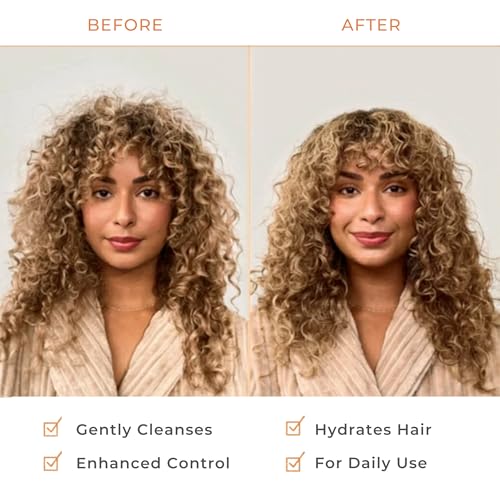 Image of Hairitage Gentle Daily Moisture Shampoo and Conditioner Set,Split End + Bond Strengthening for Dry, Damaged Hair with Jojoba Oil - Anti-Frizz and Color Safe - Cherry,Amber Scent 21 Ounce (Pack of 12)