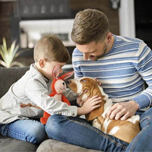 Interaktives Hundespielzeug – gefüllter Plüsch, langlebiges Kau-Design, weicher, sicherer Stoff, hält Haustiere beschäftigt, leicht zu waschen, für Zuhause, Ausflüge, Tiergeschäft, Camping
