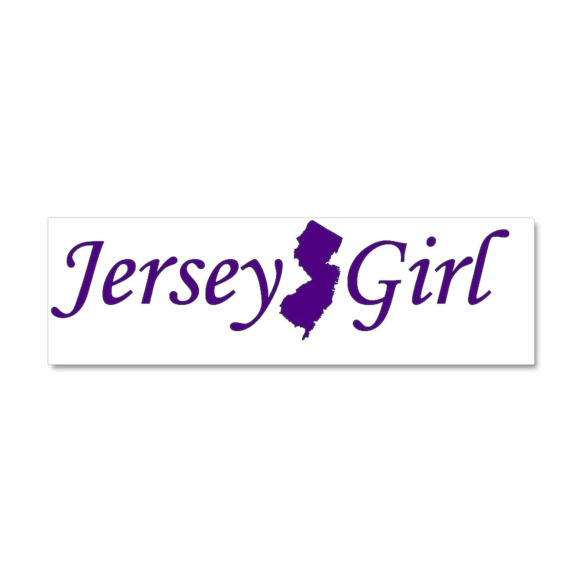 CafePress Jersey Girl Car Magnet, 10