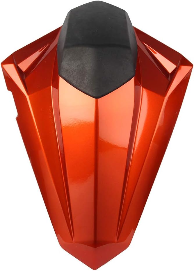 Cnswee6 Motorbike Orange Rear Passenger Pillion Seat Cover Motorbike Cowl Pad Motorbikes Fairing Tail Cover for Kawasaki Ninja EX300R 2013 2014 2015 2016 2017