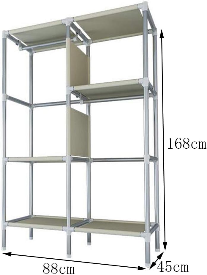 Cloth Wardrobe Clothes Closet, Portable Closet Wardrobe Storage Closet Standing Closet Fabric Cabinet Portable Wardrobe,D_88x45x168cm