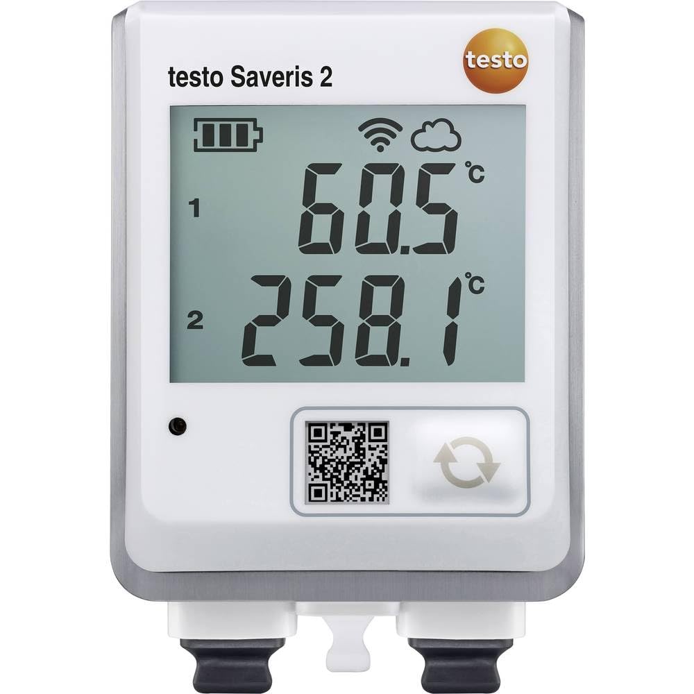 Saveris 2-T3 WiFi Data Logger with Display and 2 Connections for TC Temperature Probes