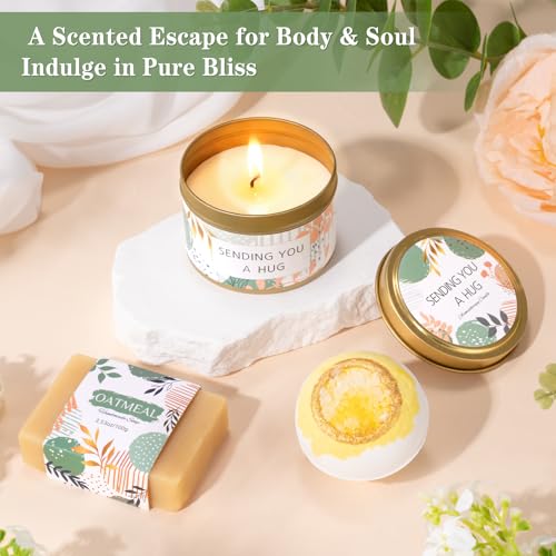 Victdom Get Well Soon Gift Baskets for Women, Sending Warmth Gift, Self Care Gifts, Spa Care Package After Surgery Inspirational Thinking of You Sympathy Gift, Birthday Mother's Day Easter Gifts 9-PIECE