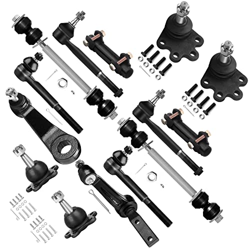 SOSOPART 14pc Set 4WD Front Suspension Kit Tie Rod End