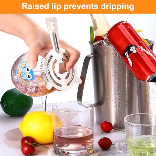 image for Perthlin 16 Pcs Bar Bartender Strainer Stainless Steel Drink Cocktail 