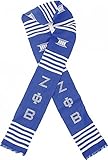 Zeta Phi Beta Sorority Graduation Kente Stole Sash [Blue - 72'L x 4.5'W]