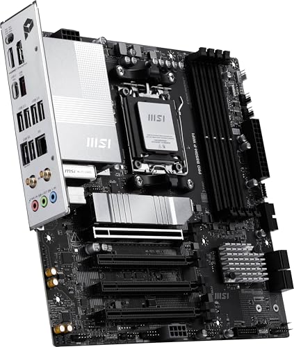 Image of MSI PRO B850M-P WIFI Motherboard,ATX-Supports AMD Ryzen 9000-7000 Processors,AM5-DDR5 Memory Boost (8200+ MT /s OC),PCIe 5.0 x16&4.0x16,M.2 Gen5,Wi-Fi 7,5G LAN+HIGH-SPEED DDR5 RAM 16GB (1x 16GB) Bundle