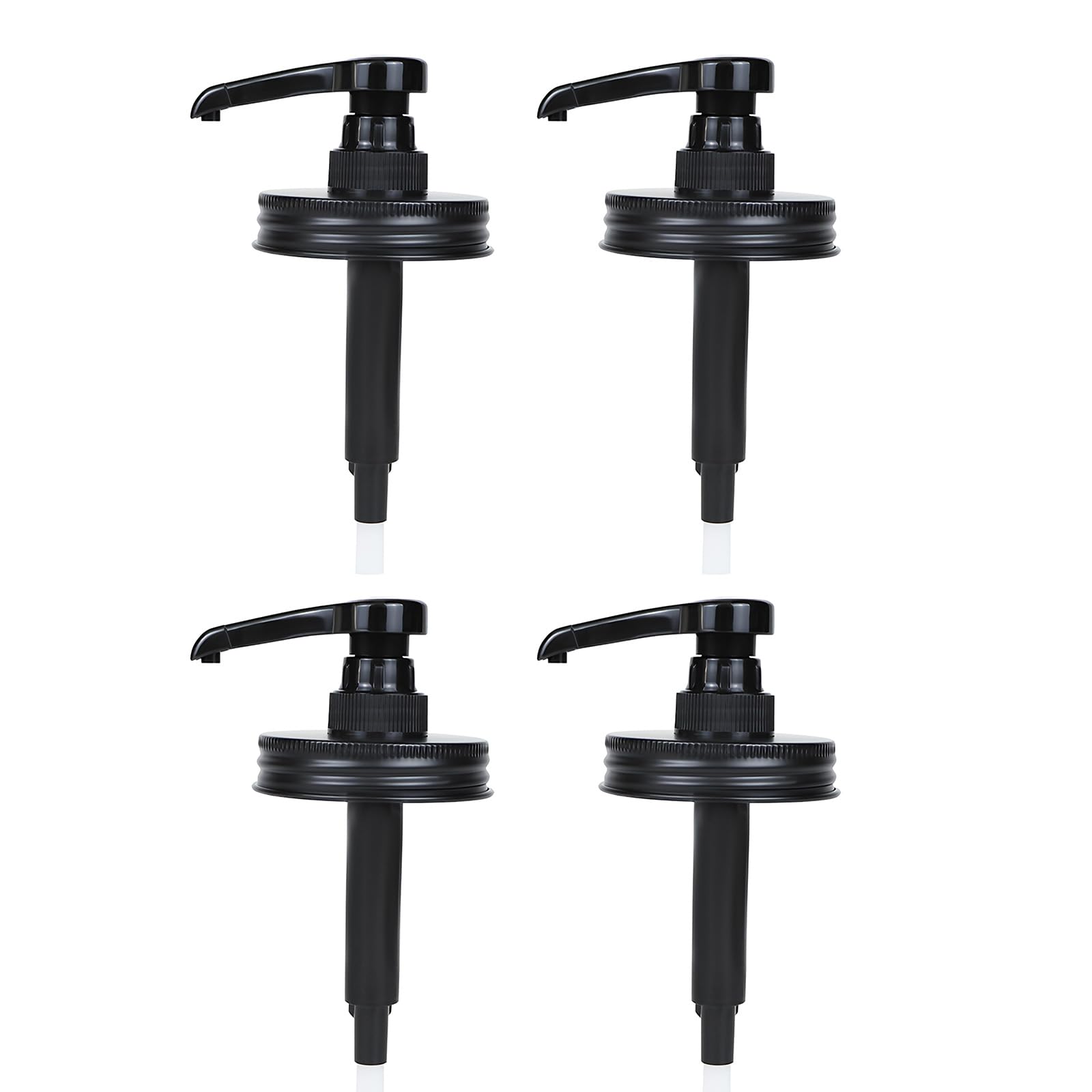 Buxuaaaa Sauce and Syrup Dispenser for Portion Control Food Grade Materials Masons Jar Pumps Lids Jams Pumps