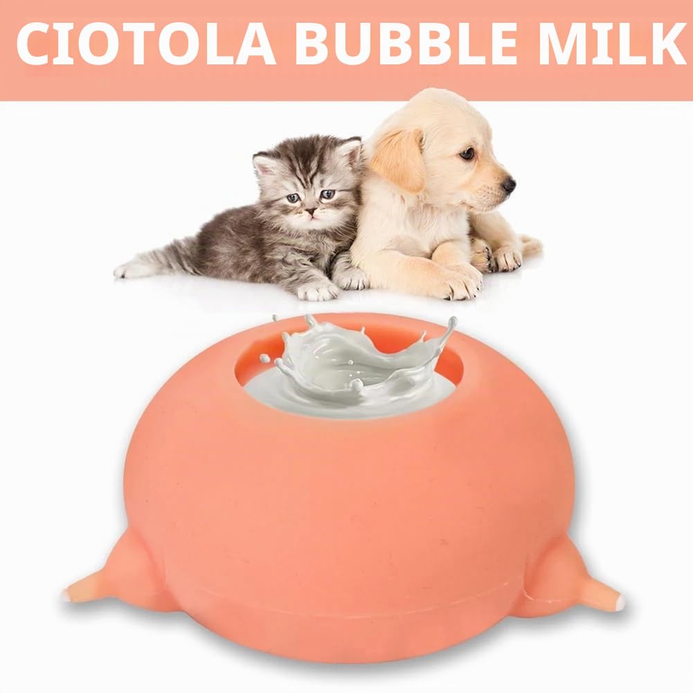 Silicone 3 Tettarelle Simulazione Capezzoli Alimentatore per Animali Domestici Ciotola per Latte A Distributore di per Bevande Infermieristiche per Gattini Neonati