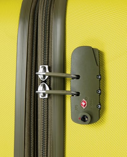 Image of HAUPTSTADTKOFFER - Spree - Hartschalen-Koffer Koffer Trolley Rollkoffer Reisekoffer, Lemon, SET (S+M+L), Suitcase set