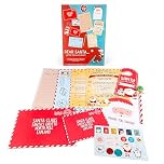 abeec Letter to Santa Kit – Christmas Writing Set for Kids with Envelopes, Stickers & Santa Stop Here Sign – Fun Festive Activity Pack for Christmas Eve Boxes & Family Traditions
