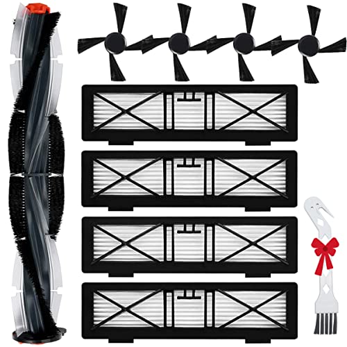 EATBALE Pièces de rechange pour Neato Botvac D Series D7, D75, D3, D4, D5, D6, D8, D80, D85 aspirateur robot, Kit d'accessoires 1 brosse principale, 4 brosses...