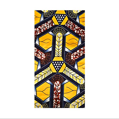 MAYNOWAX Coupon Pagne Tissu Wax Africain cire original 100% coton 2 yards soit 180cm x120cm