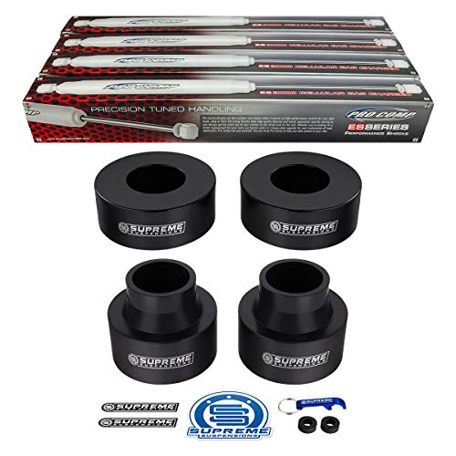Supreme Suspensions - Full Lift Kit for 1999-2004 Grand Cherokee WJ 2.5 Front + 2.5 Rear Suspension Lift Kit + ProComp ES3000 Series Shocks 2WD 4WD