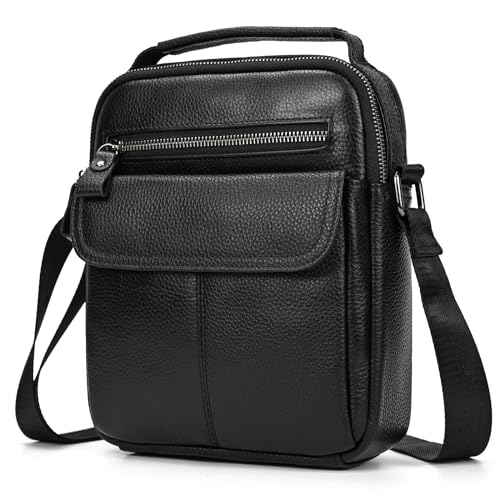 newsbirds Sacoche Homme Bandouliere Sacoche Homme Cuir Veritable Petit Sac Bandoulière Homme Sac Porté Epaule Sacs Business Sacs à Dos Porté Travers...