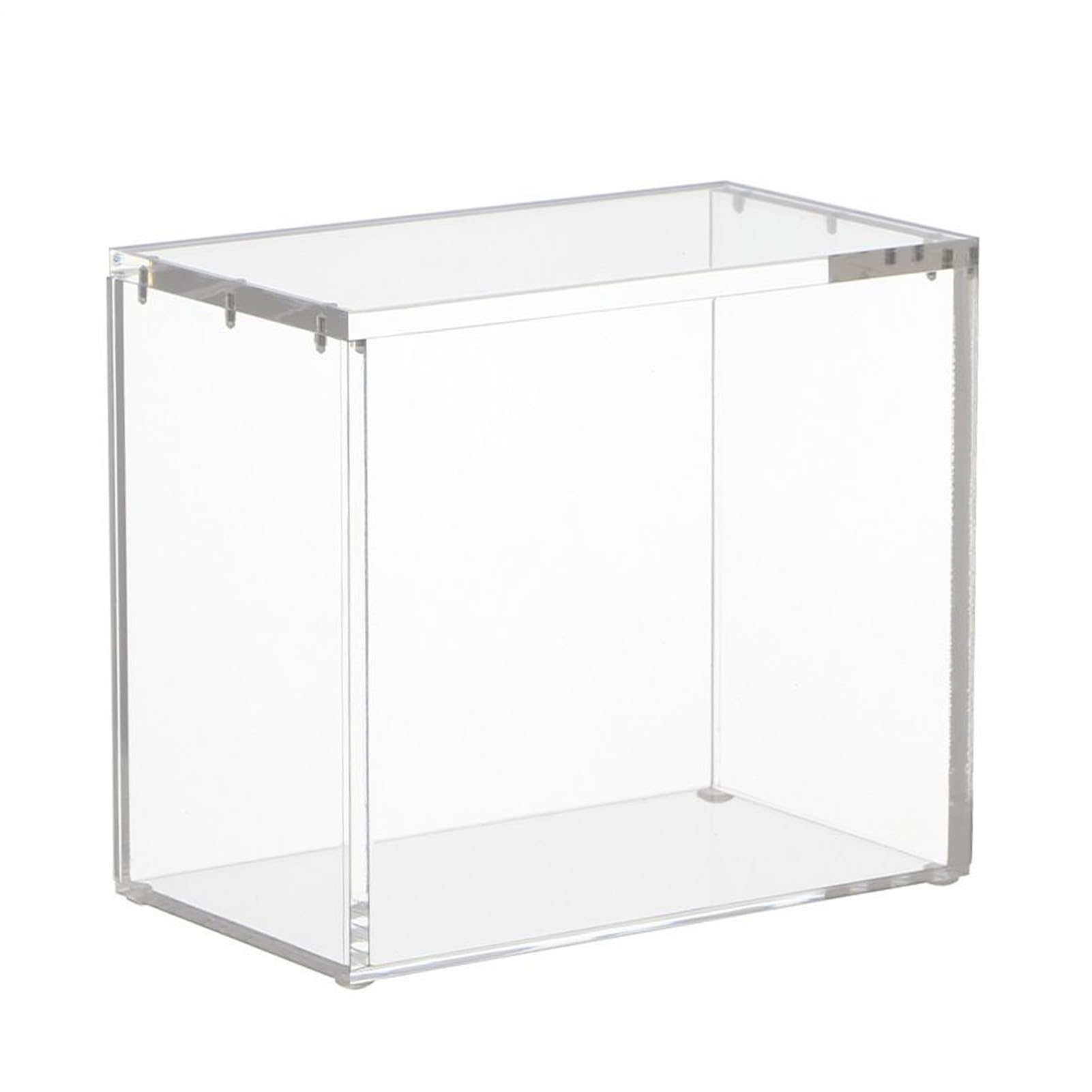 Vitrina acrílica | Vitrina acrílica a prueba de polvo para figuras, de almacenamiento con tapa para coleccionables tarjetas joyas perfume, muñecas, pasatiempos, museo