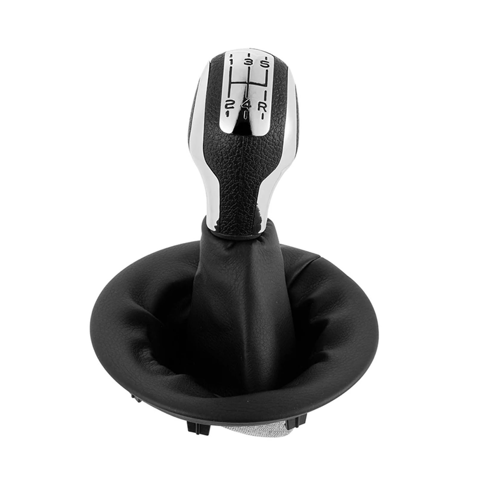 Jxewmtmc for Peugeot for Partner 2008- Car Gear Shift Knob Lever Shifter Stick Gaiter Boot Cover PU Leather Gear Stick Shift Cover(2)