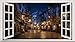 Chicbanners Harry Potter Diagon Alley 3D Magic Window V0101 - Adhesivo Decorativo para Pared (1000 mm de Ancho x 600 mm de Profundidad)