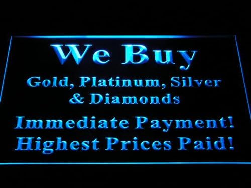 ADVPRO i1011-b We Buy Gold Platinum Silver Diamonds Shop Neon Light Sign