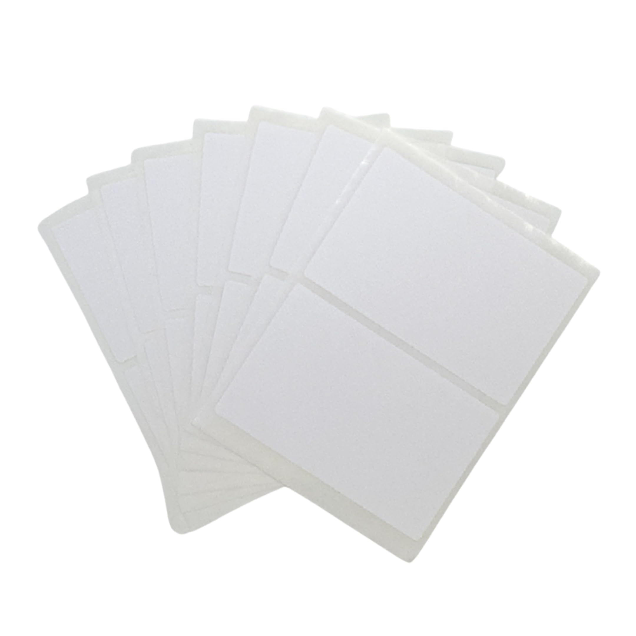 Pack of 14 White 50x80mm Rectangular Labels - Adhesive Stickers