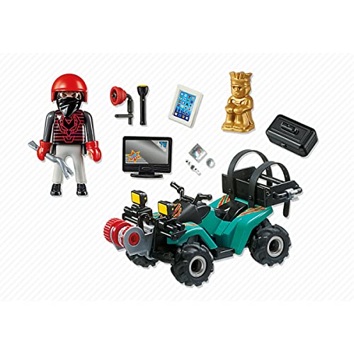 Playmobil - Quad avec treuil et Bandit - 6879