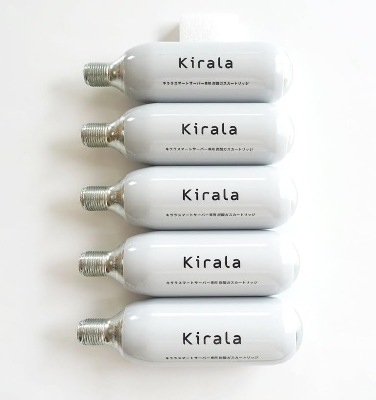 Amazon.co.jp: Kirala 炭酸ガスカートリッジ 74g×5本セット キララ