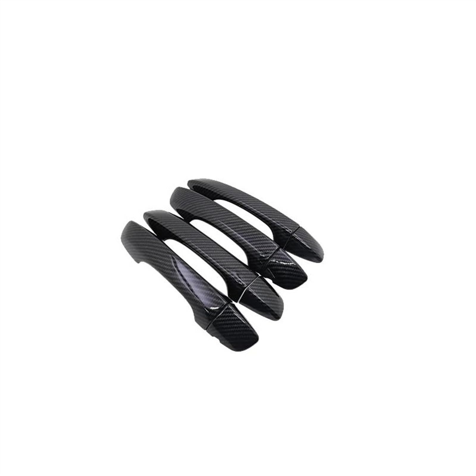 NOHEEU Accessories Car Door Knob Protector Handle Frame Cover Garnish Trim for Tiguan AD BW 2016~2023(Carbon)