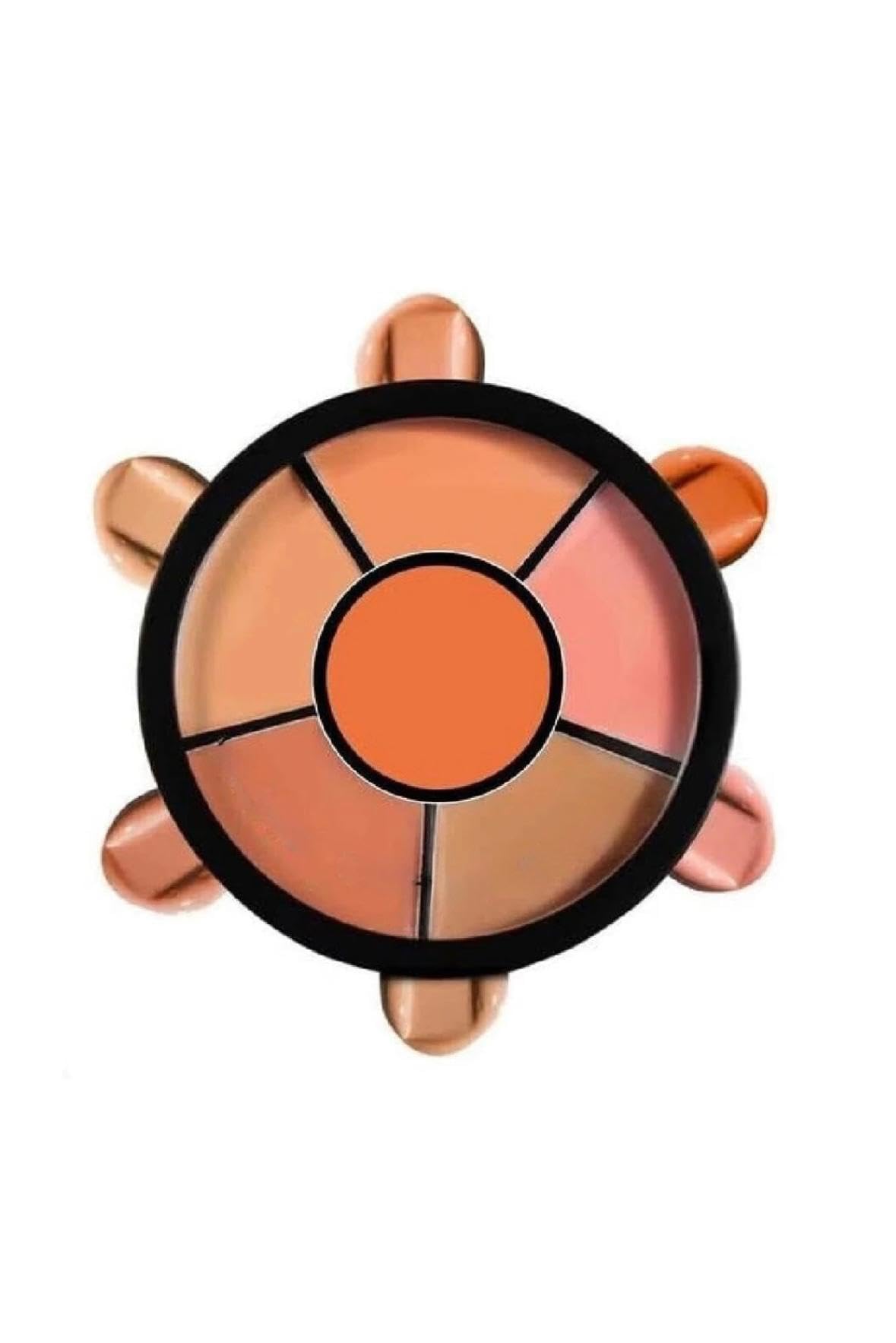 Concealer Colour Correcting Wheel Palette, 6 Shades, Peach and Nude Tones, Cream Formula-image-15