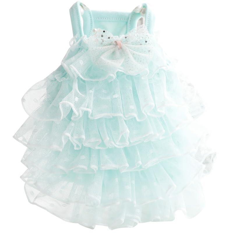 Vestido de boda para perros pequeños XL azul