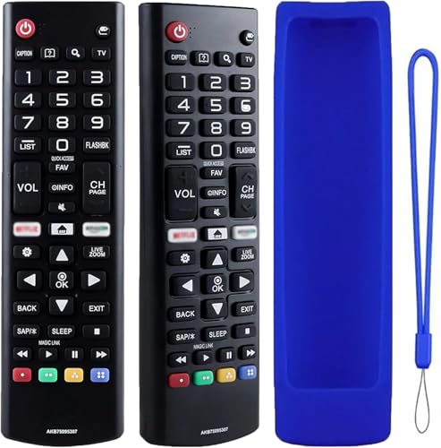 El Mejor Listado de lg tv smart los mejores 5. 42 DOMOKO Control Remoto Compatible con LG Smart TV Akb74915307 Directo, con Funda