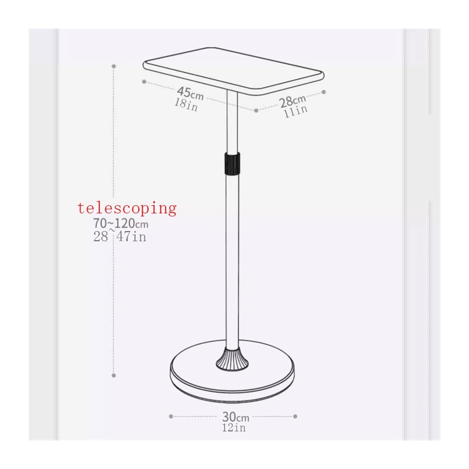 Soporte de Altavoz Soporte de Altavoz Audio pie Piso Madera Maciza Soporte Gabinete CD Envolvente(Blanco)