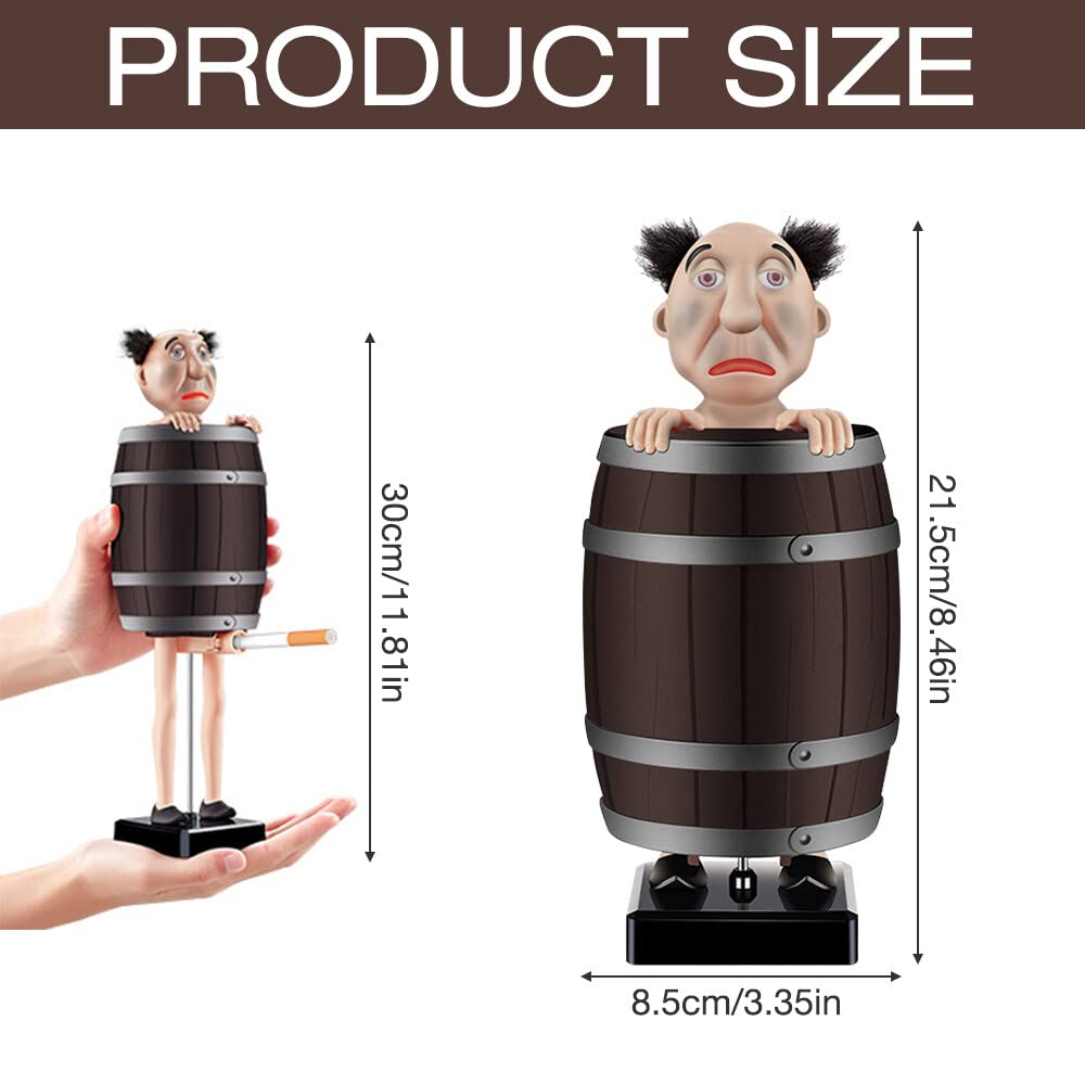 SKJJL Cigarette Dispenser Man in Barrel, Cigarette Case, Pop Up, Figures  Statue, Funny Cigarette Case, Home Decoration, Party : Amazon.co.uk: Fashion