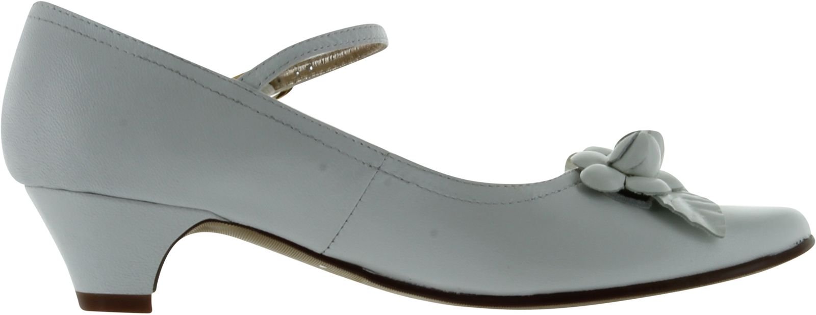 Amiana Girls 6/A0257 Party Communion Wedding Shoes,White,1