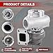 GT3582 Turbocharger T3 Flange 600HP, 0.63 A/R Turbine, with Gaskets, Universal Fit for 2.5L-6.0L Engines, Turbo Boost Replacement GT35