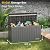 EAST OAK Outdoor Storage Box, 60 Gallon Deck Box Indoor and Outdoor Use, Waterproof Resin Storage Bin for Patio Cushions, Gardening Tools, Lockable, UV Resistant, Grey