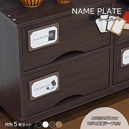 Amazon | SEMI ネームプレート 同色5枚セット ラベル 名刺サイズ