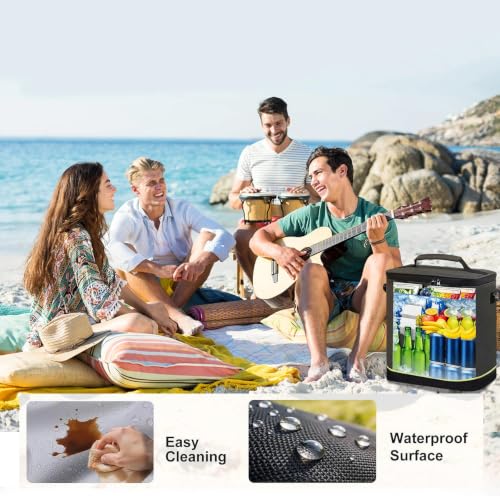 Image of Backpack Cooler Insulated Leakproof, Soft Cooler for Outdoor Camping Hiking