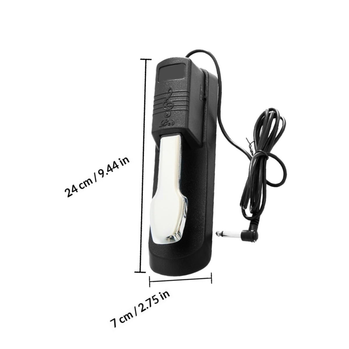 Pedal de Sustain para Teclados Electrónicos y Pianos Digitales Pedal de Damper de Aleado Accesorio Durable para Sintetizadores y Piano Color Negro