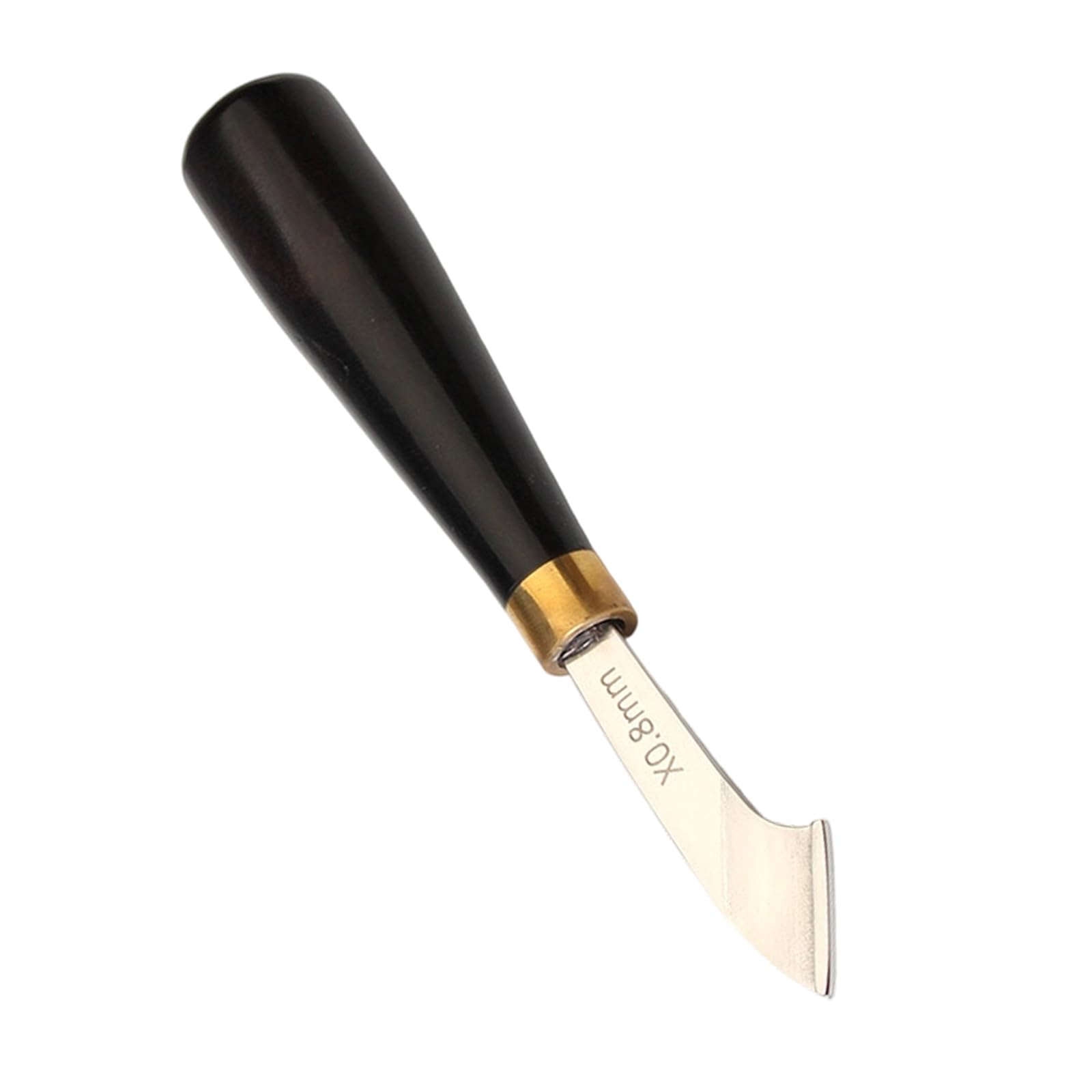 Buxuaaaa Carbon Steel Leather Stitching Groover Tool Wooden Handle Leather Craft Edging Creaser Tool for Belt Wallet Crafting Crafting Groover