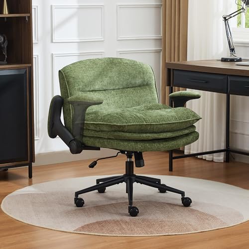 UMBFUN Criss Cross Chair with Flip-up Arms, Wide Criss...