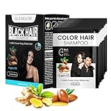 Generic Natural Herbal Instant Hair Dye Black Shampoo, Gray Hair to Black Hair, Available for Both Men/Momen, Mild,-Non-Irritating, Long-lasting Color,Portable Box (300ml) Pcs