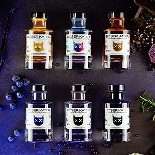 Böser Kater Dragonfruit Blueberry Gin Miniatur | Handgemacht & Small Batch | Das perfekte Geschenk | 0,1l - 40% Vol. – Bild 2
