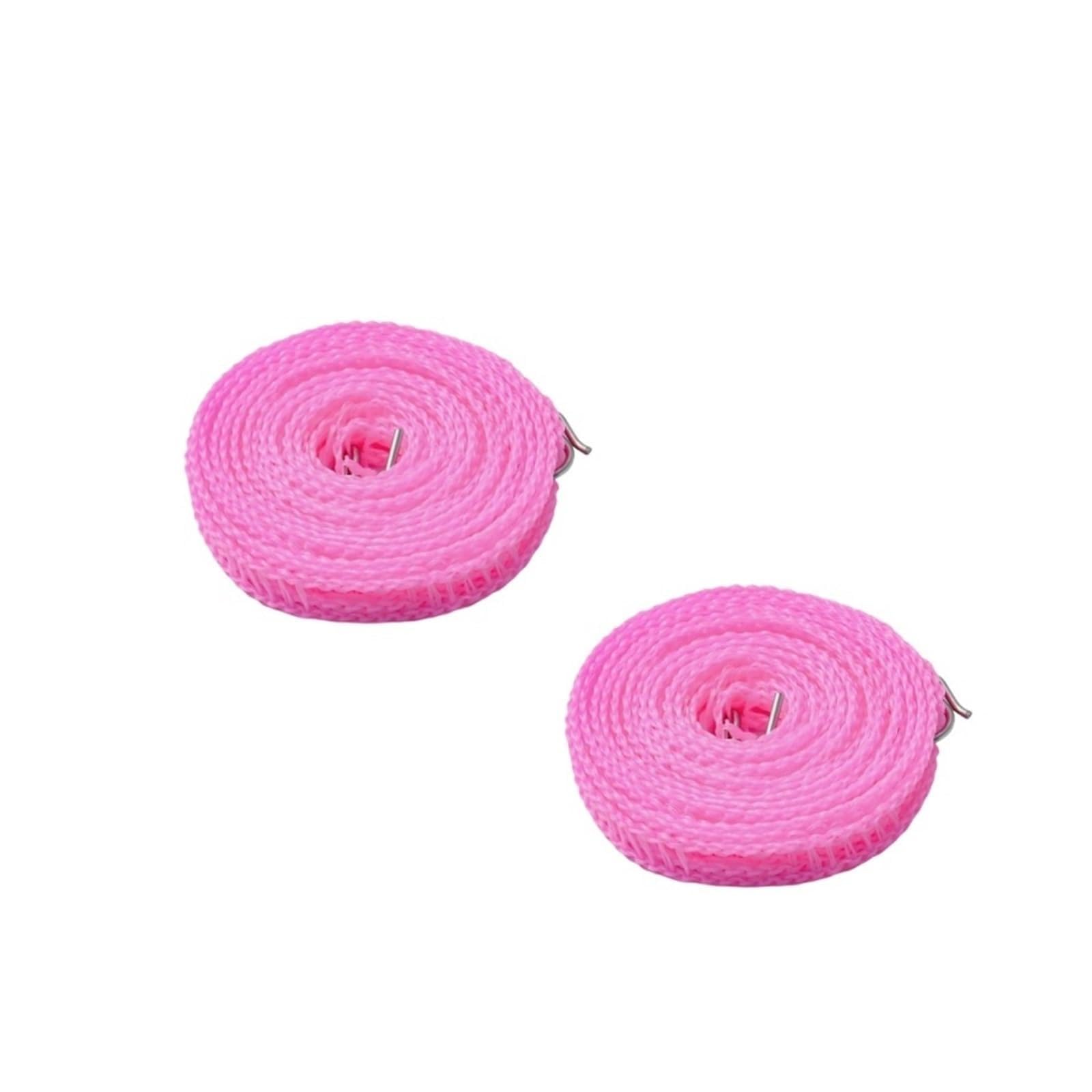 FCfpxwtz Laundry Drying line, Outdoor Clothesline Nylon Non-Slip Laundry Line Windproof Travel Multicolor(36115-pink-10m-2pcs)